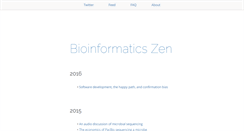 Desktop Screenshot of bioinformaticszen.com